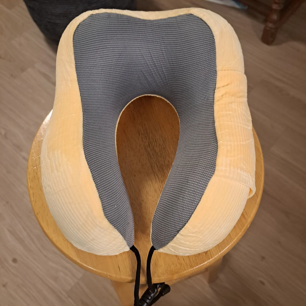 Yellow‎ and Gray Travel Pillow